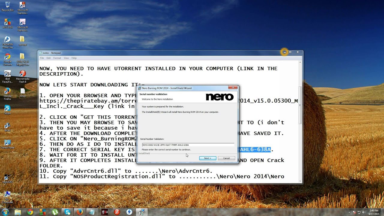 nero 7 free download full version with key